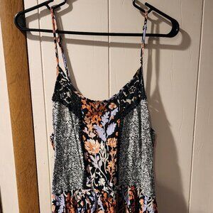 *Faded Glory Floral Sleeveless Dress – Size 3X (22W–24W)**